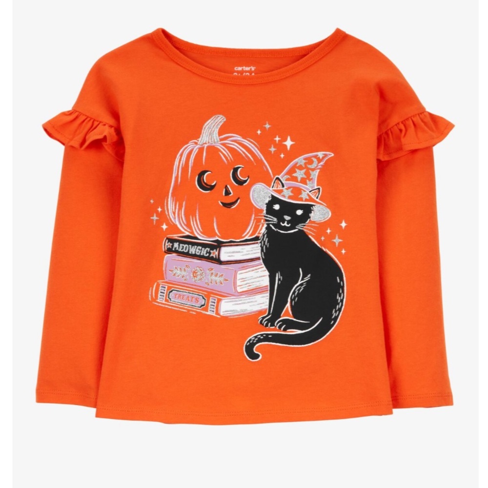 🪐Halloween cat flutter tee